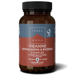 Terranova Theanine, Ashwagandha & Rhodiola Complex Capsules 50