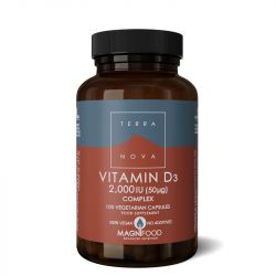 Terranova Vitamin D3 2000iu Complex Vegicaps 100