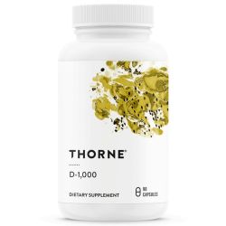 Thorne Vitamin D-1000 Capsules 90