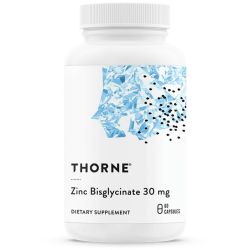 Thorne Zinc Bisglycinate 30mg Capsules 60