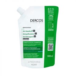 Vichy Dercos Anti-Dandruff Shampoo refill for Normal to Oily Hair 500ml