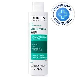 Vichy Dercos Oil Control Shampoo 200ml is recommended by dermatologists