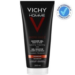 Vichy Homme Hydra Mag C Hair & Body Shower Gel 200ml