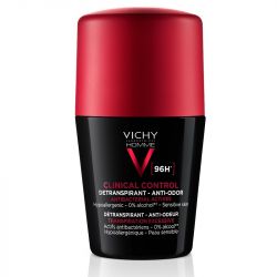 Vichy Men's Clinical Control  96hr Protection Anti-Perspirant Roll On Deodorant 50ml