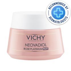 Vichy Neovadiol Rose Platinum Night Cream 50ml recommended by dermatologists