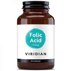 Viridian Folic Acid 400ug Capsules 90