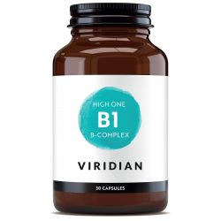 Viridian HIGH ONE Vitamin B1 with B-Complex Veg Caps 30