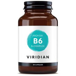 Viridian HIGH SIX Vitamin B6 with B-Complex Veg Caps 30