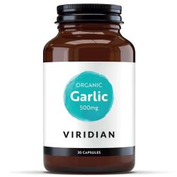 Viridian Organic Garlic 500mg Veg Caps 30