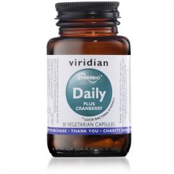  Viridian Synerbio Daily Plus Cranberry Veg Caps 30