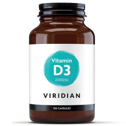 Viridian Vitamin D3 (Vegan) 2000iu Veg Caps 150