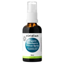 Viridian 100% Organic Elderberry Throat Spray 50ml