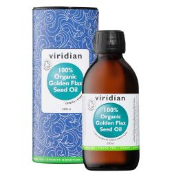 Viridian 100% Organic Golden Flaxseed Oil 200ml