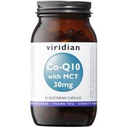 Viridian Co-enzyme Q10 30mg with MCT Veg Caps 90