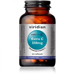 Viridian Extra C 550mg Veg Caps 30