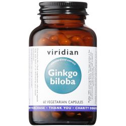 Viridian Ginkgo Biloba Leaf Extract Veg Caps 60