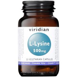 Viridian L-Lysine 500mg Veg Caps 30