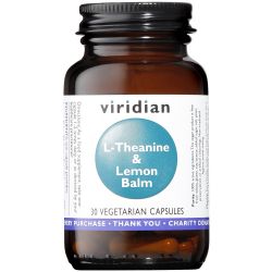 Viridian L-Theanine and Lemon Balm Veg Caps 30