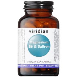 Viridian Magnesium, B6 and Saffron Veg Caps 60