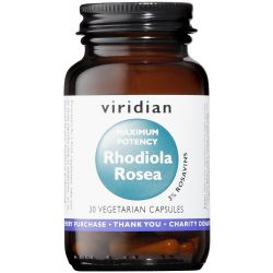 Viridian MAX POTENCY Rhodiola Rosea Root Extract Veg Caps 30