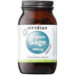 Viridian Organic Sage 400mg Veg Caps 90