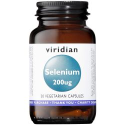 Viridian Selenium 200ug Veg Caps 30