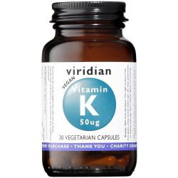 Viridian Vitamin K 50ug Veg Caps 30