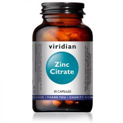Viridian Zinc Citrate Capsules 30