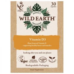 Wild Earth Vegan Vitamin D3 1000iu Capsules 30