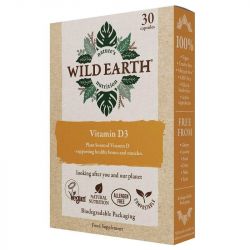 Wild Earth Vegan Vitamin D3 1000iu Capsules 30