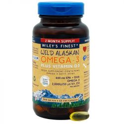 Wiley's Finest Alaskan Omega-3 Softgels 60