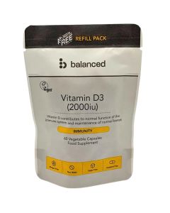 Balanced Vitamin D3 Capsules Refill Pouch 60