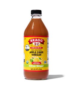 Bragg Organic Citrus Ginger Apple Cider Vinegar with The Mother 473ml