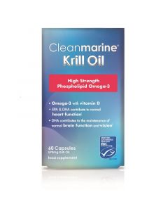Cleanmarine Krill Oil 50mg Marine Gelcaps 60