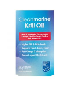Cleanmarine Krill Oil 50mg Marine Gelcaps 60