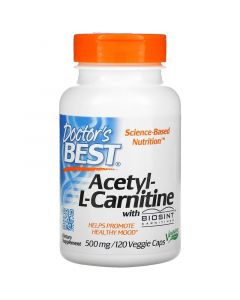 Doctor's Best Acetyl L-Carnitine with Biosint Carnitines 500mg Vcaps 120