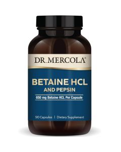 Dr. Mercola Betaine HCL and Pepsin Capsules 90