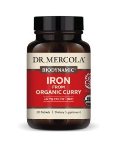 Dr. Mercola Biodynamic Iron from Organic Curry Capsules 30