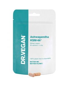 Dr Vegan Ashwagandha KSM-66 500mg Capsules 30