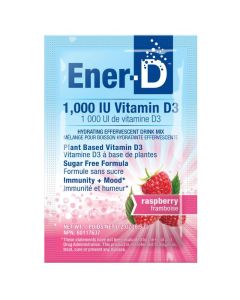 Ener-D Vit D3 1000IU Raspberry Sugar Free Sachets 24