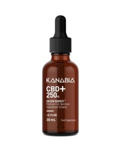 Kanabia CBD+ Oil Golden Harvest 250mg 30ml