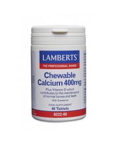 Lamberts Chewable Calcium 400mg Tablets 60
