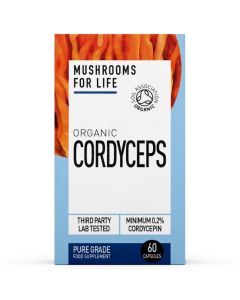 Mushrooms For Life Organic Cordyceps Capsules 60