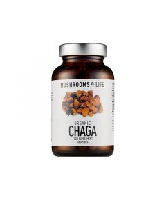 Mushrooms4Life Organic Chaga Caps 60