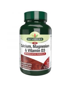 Nature's Aid Calcium, Magnesium & Vitamin D3 Tablets 90