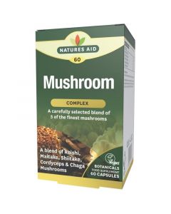 Nature's Aid Organic Mushroom Complex Capsules 60