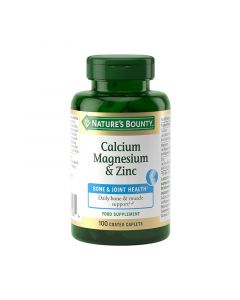 Nature's Bounty Calcium Magnesium & Zinc Caplets 100