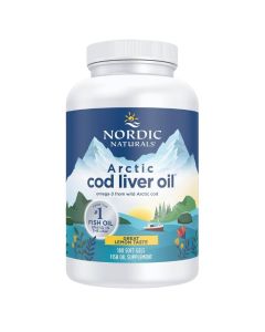 Nordic Naturals Arctic Cod Liver Oil 750mg Lemon Softgels 180