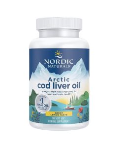 Nordic Naturals Arctic Cod Liver Oil 750mg Lemon Softgels 90