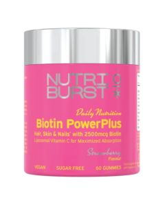 Nutriburst Biotin PowerPlus 2500mcg Gummies 60